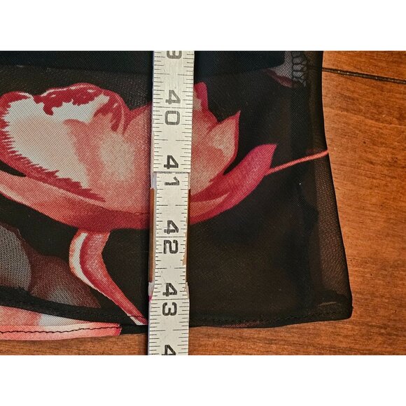 Blind date Y2k dress asymmetrical small black pink midi - Picture 7 of 7